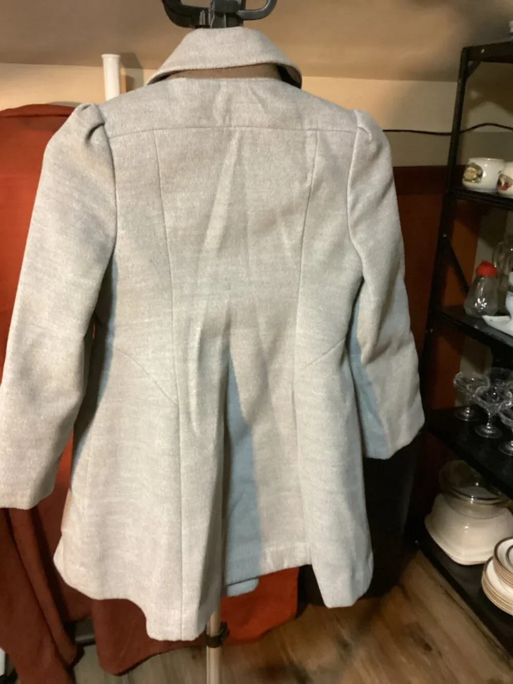 Rothschild Little Girls Wool Winter Dress Coat Gray